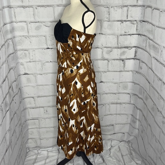 Ashley Stewart Strapless Sexy Brown White Black Dress Size… - Picture 3 of 5